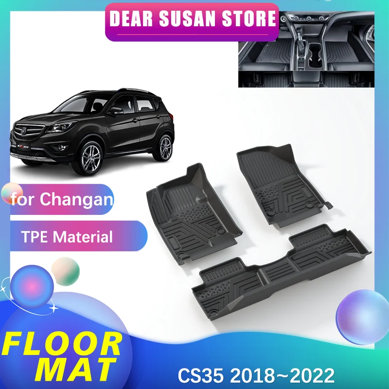 

Car Floor Mat for Changan CS35 2012~2022 2013 2019 2020 2021 Panel Foot Parts TPE Liner Carpet Pad Custom Cover Rug Accessories