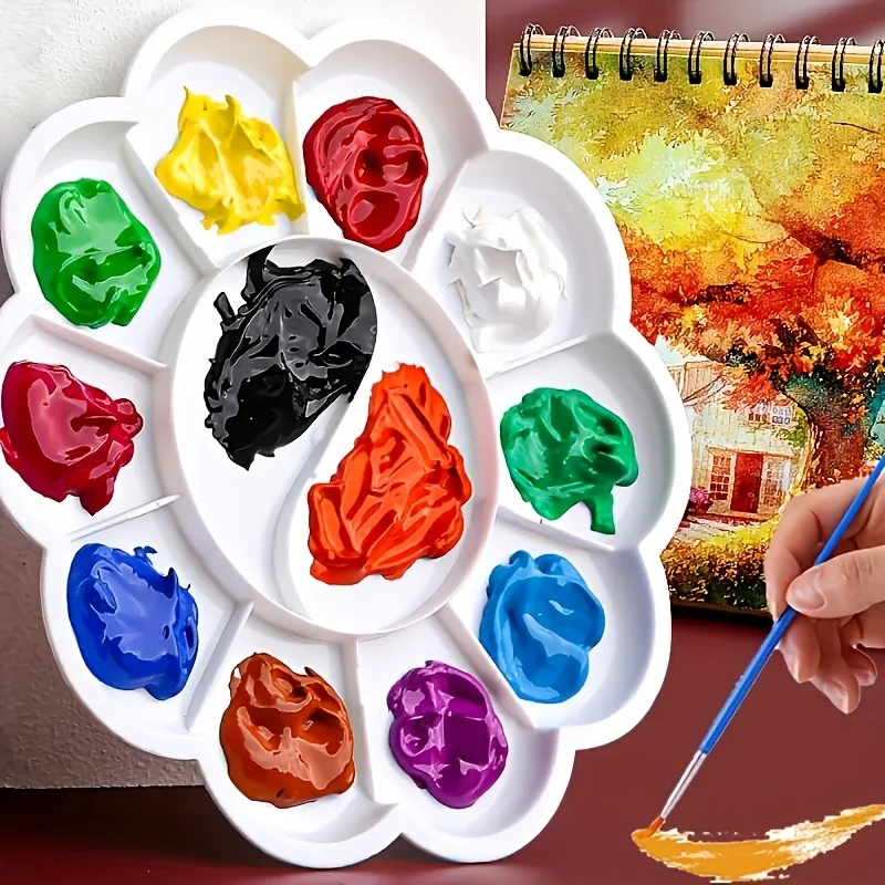 Aquarellfarben-Set 12 /18 /24 /36 Farben, (12 ml /0,4 Fl oz pro Tube) - Inklusive 2 Pinsel + Paletten, Farbintensiv – Detail 7