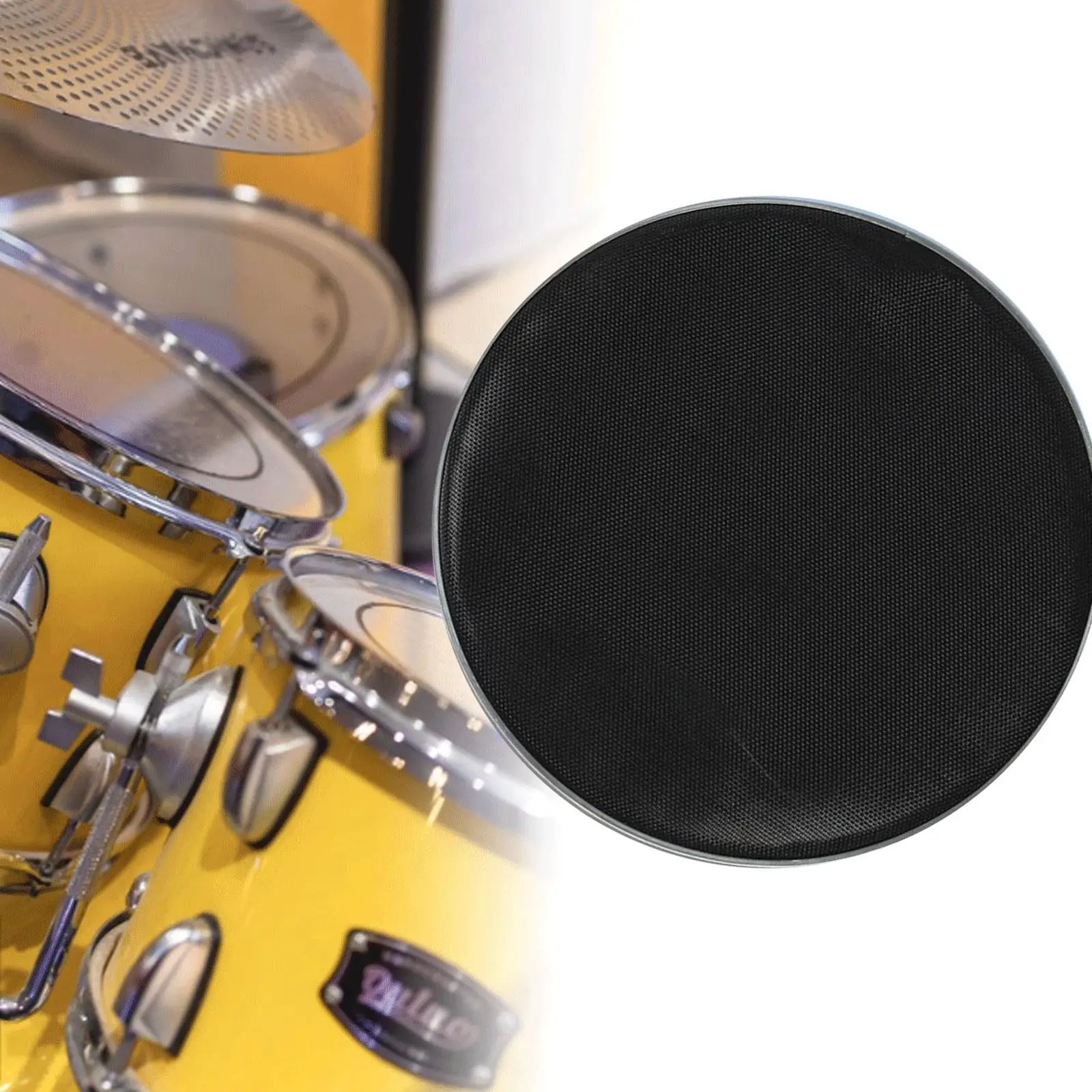 Bass Drum Head Mufflers External Mute Accessories Mesh Silent Drumhead Replacement for Drum Kick Bass Drum Snares Tom Percussion