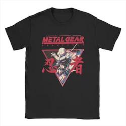 男性と女性のためのメタルギア付きコットンTシャツ,メタルフレーム付き半袖シャツ,Mgs,ゴシック,ファントム,ヒップスター,ノベルティ