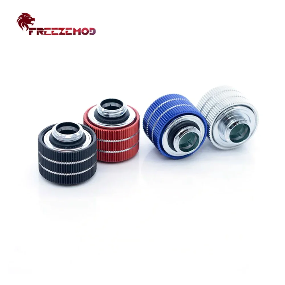 FREEZE 8Pcs Hard Tube Compression Fitting Rigid Tube Adapter PC Water Cooler G1/4 Thread For OD12MM/14MM/16MM