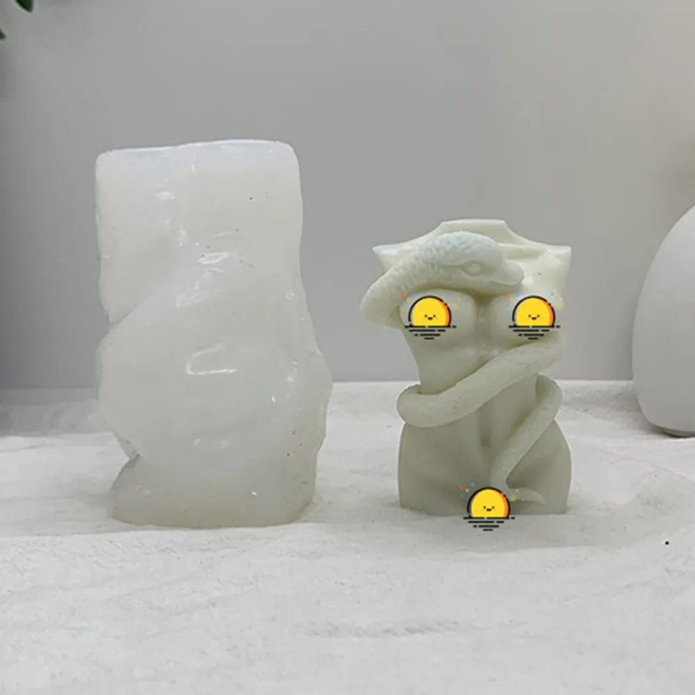 

Femme Fatale Silicone Candle Mold for DIY Aromatherapy Candle Plaster Ornaments Soap Epoxy Resin Mould Handicrafts Making Tool