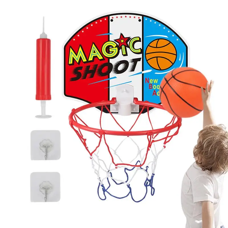 

Basketball Hoop Set Foldable Basketball Hoop Toy Basketball Practice Toy For Kids Mini Basketball Indoor Basketball Hoop For