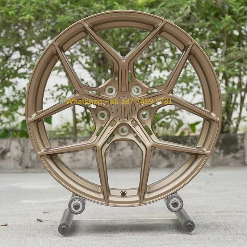 

Exclusive Design Gold 18-24 Inch Custom Forged Wheels 5X112 Monoblock Forged Wheels for....