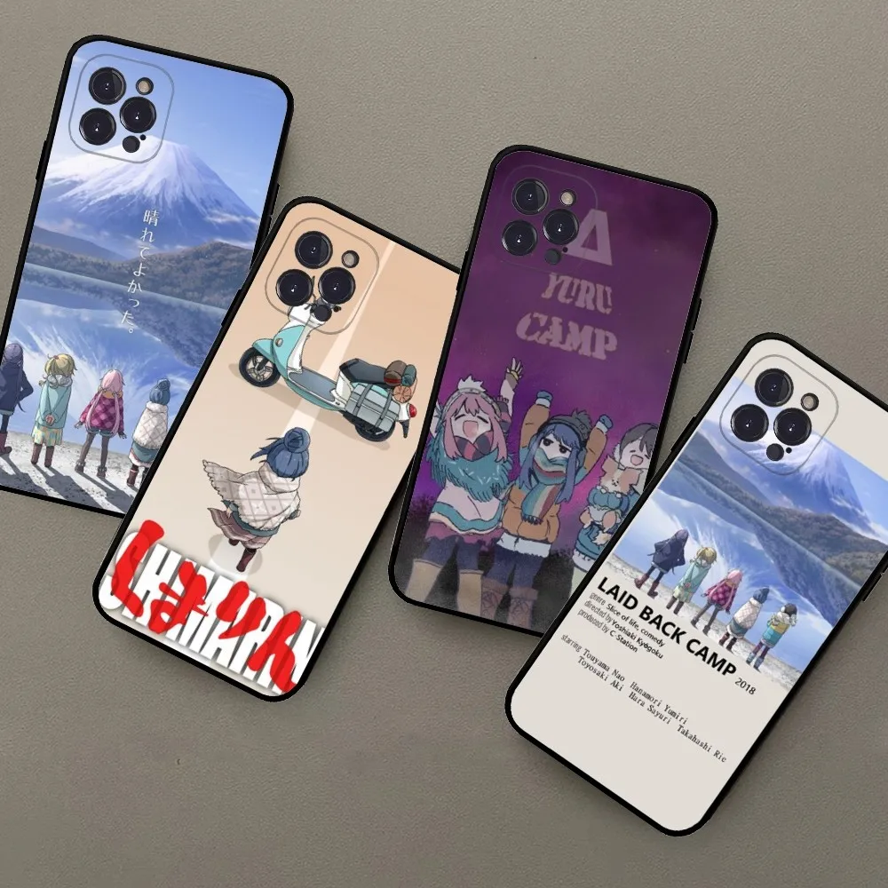 Laid Back Camp Pine Cone Shima Rin Nadeshiko-Yuru Camp Phone Case For iPhone 15 14 13 12 Mini 11 Pro XS Max X XR SE 6 7 8 Plus