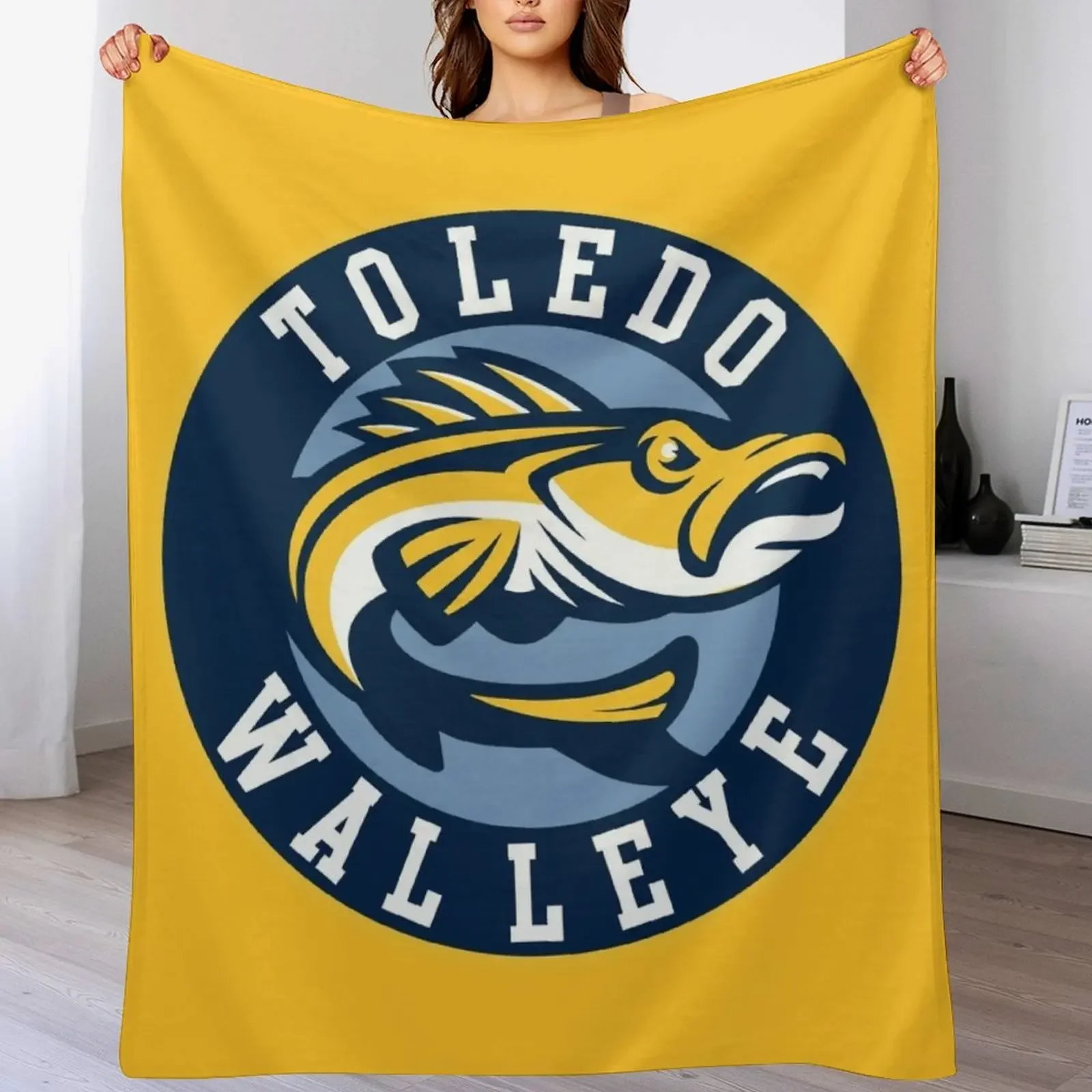 

TOLEDO WALLEYE Throw Blanket Cute Plaid Beach anime valentine gift ideas Blankets