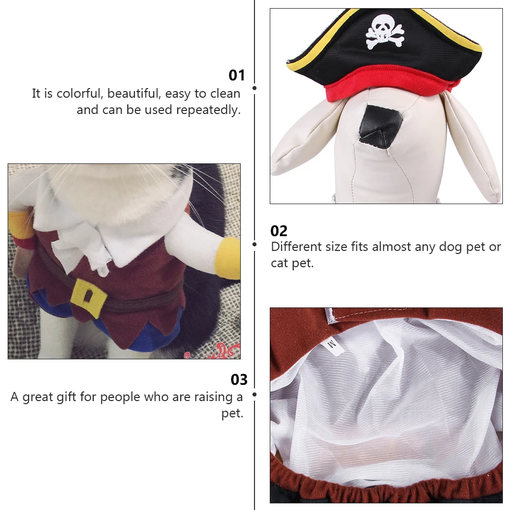 

1pc Pet Clothes Halloween Costume for Dogs Lightweight Polyester Beautiful Easy Wear Various Sizes Available