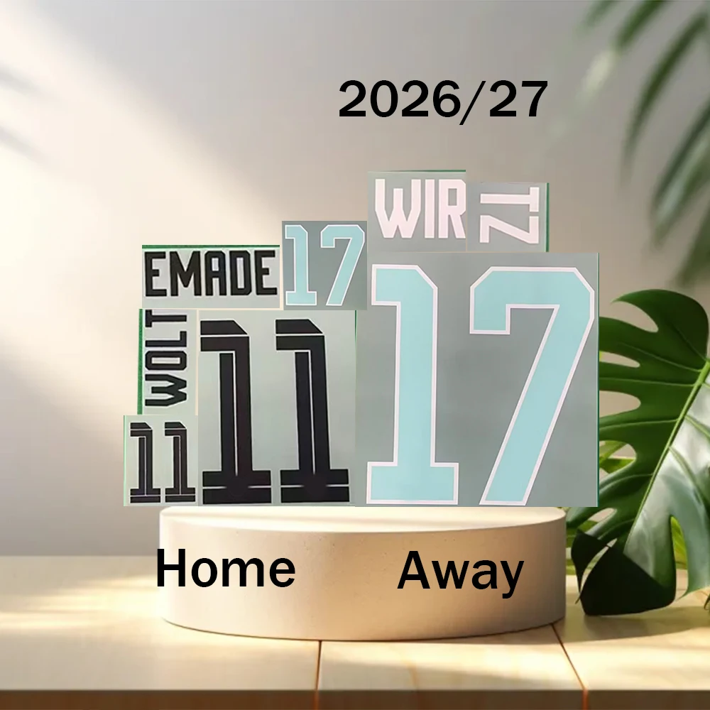 2026/27 Ger1many national name set printing KIMMI6CH Home name customized Away WIR17TZ Heat Transfer Soccer sponsor Patch Badge