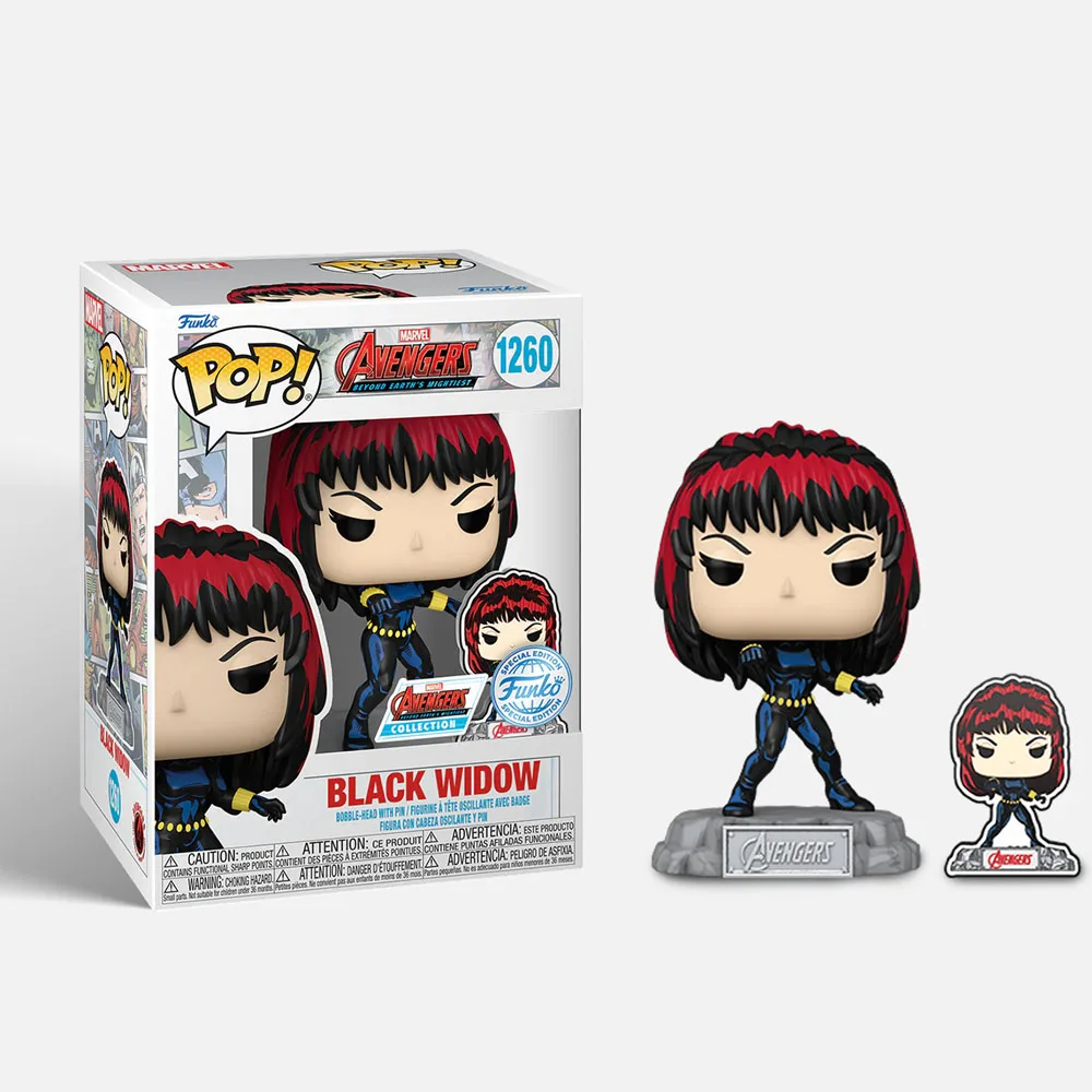 Funko Pop Marvel Мстители Черная Вдова #1260 Ограниченная серия виниловые фигурки героев игрушки подарки для детей