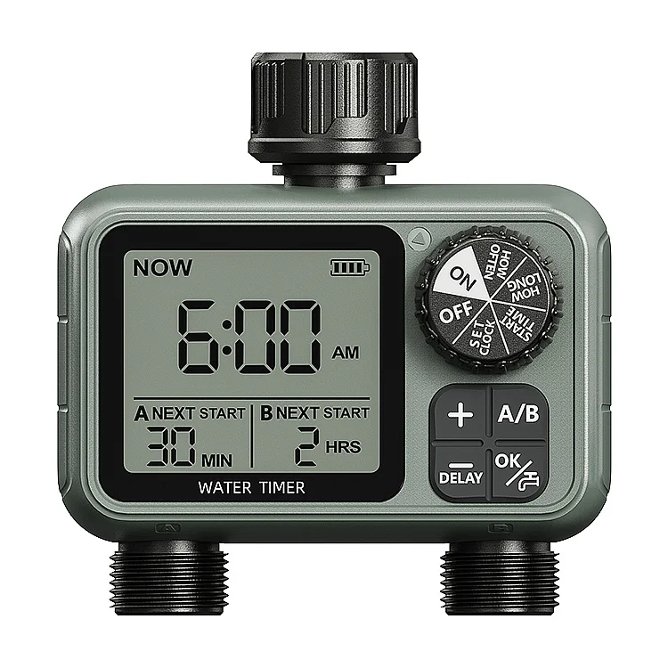 New Design Outdoor Electronic Automatic Water Timer Garden Irrigation System Sprinkler Controller HCT-M26