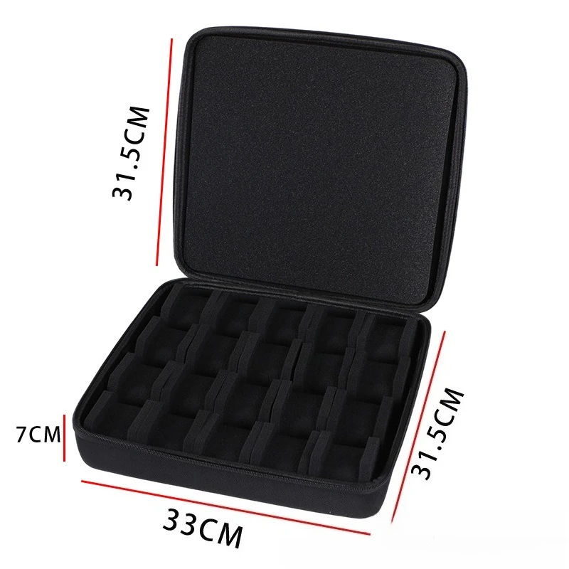 1 قطعة حقيبة تخزين الساعات المحمولة متعددة الفتحات سعة كبيرة ساعة منظم حقيبة السفر صندوق تخزين ساعات للخارجية والسفر