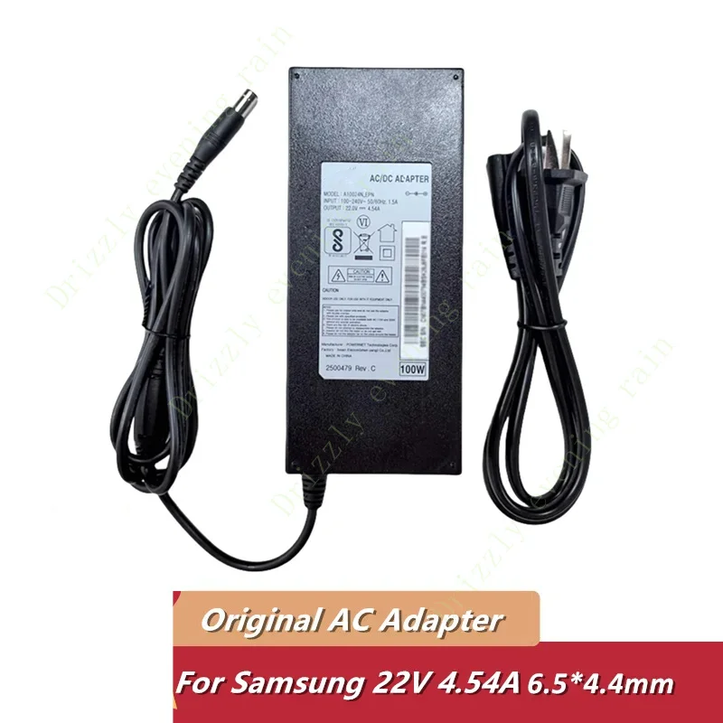 Original a10024_epn 22v 4.54a 100W AC adapter charger for Samsung ls34e790 s34e790c c27g75tqsc monitor power supply a10024s_epn