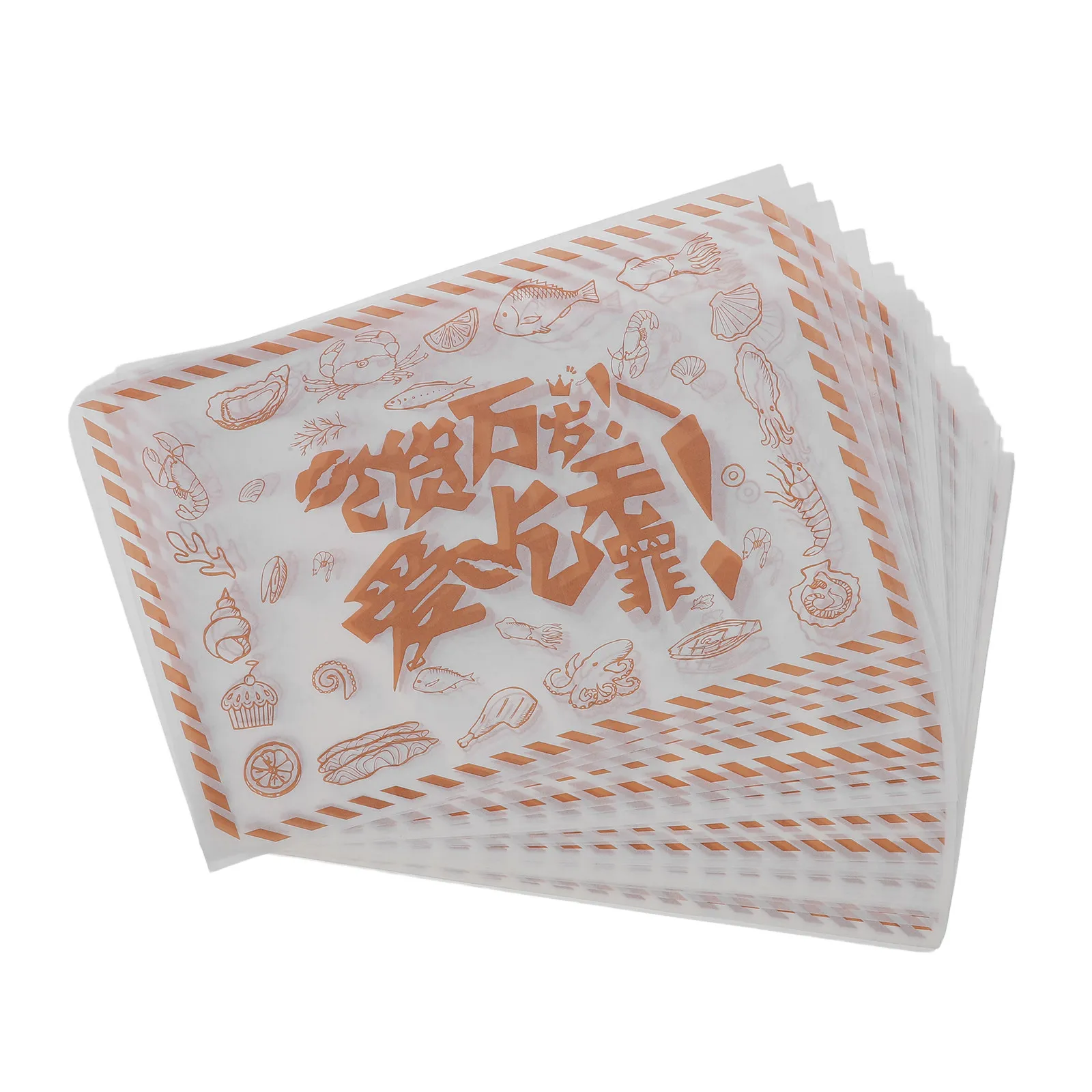 500Pcs Food Grade Greaseproof Paper Sheets Non-Stick Oil Proof Baking Parchment for Air Fryer Oven Grill Wrapping