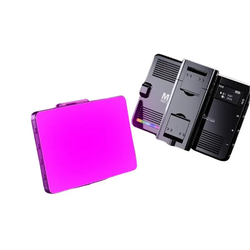 RGB Selfie Fill Light Mini Portable Pocket Light Beauty Lamp for Phone Video Recording Vlog Shoot Led Lights with Phone Stand