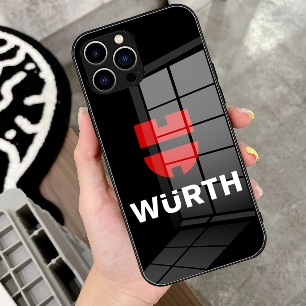 Fashion Ger Wurth Group Tools Phone Case Glass For iPhone 16 Promax 15 Pro 14 Plus 13 Pro 12 mini Samsung S24 S23 Black Covers