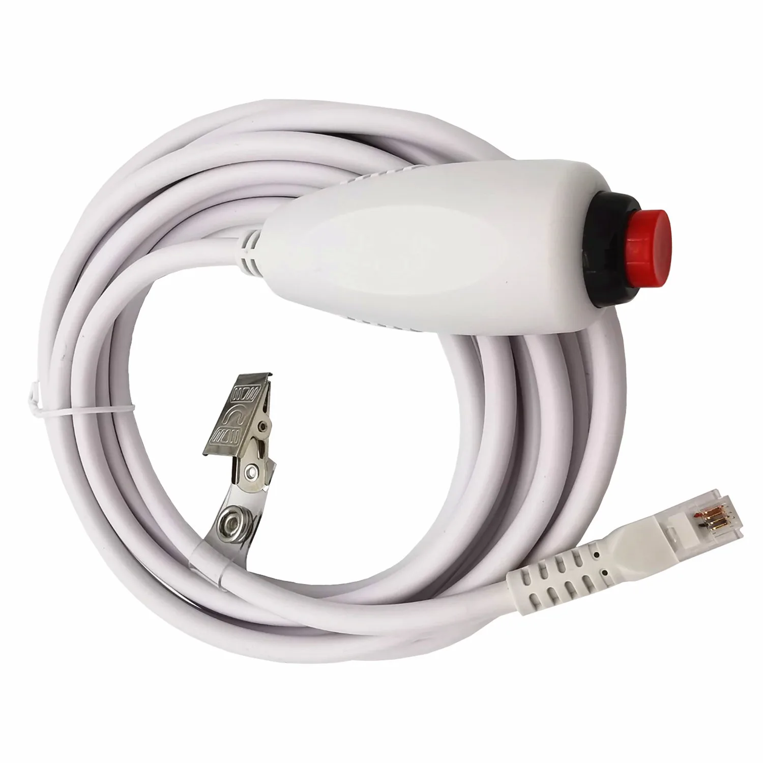 3m Nurse Call Button Switch Wire, 6P4C Emergency Call Button Wire With Clip, Nurse Call Cable