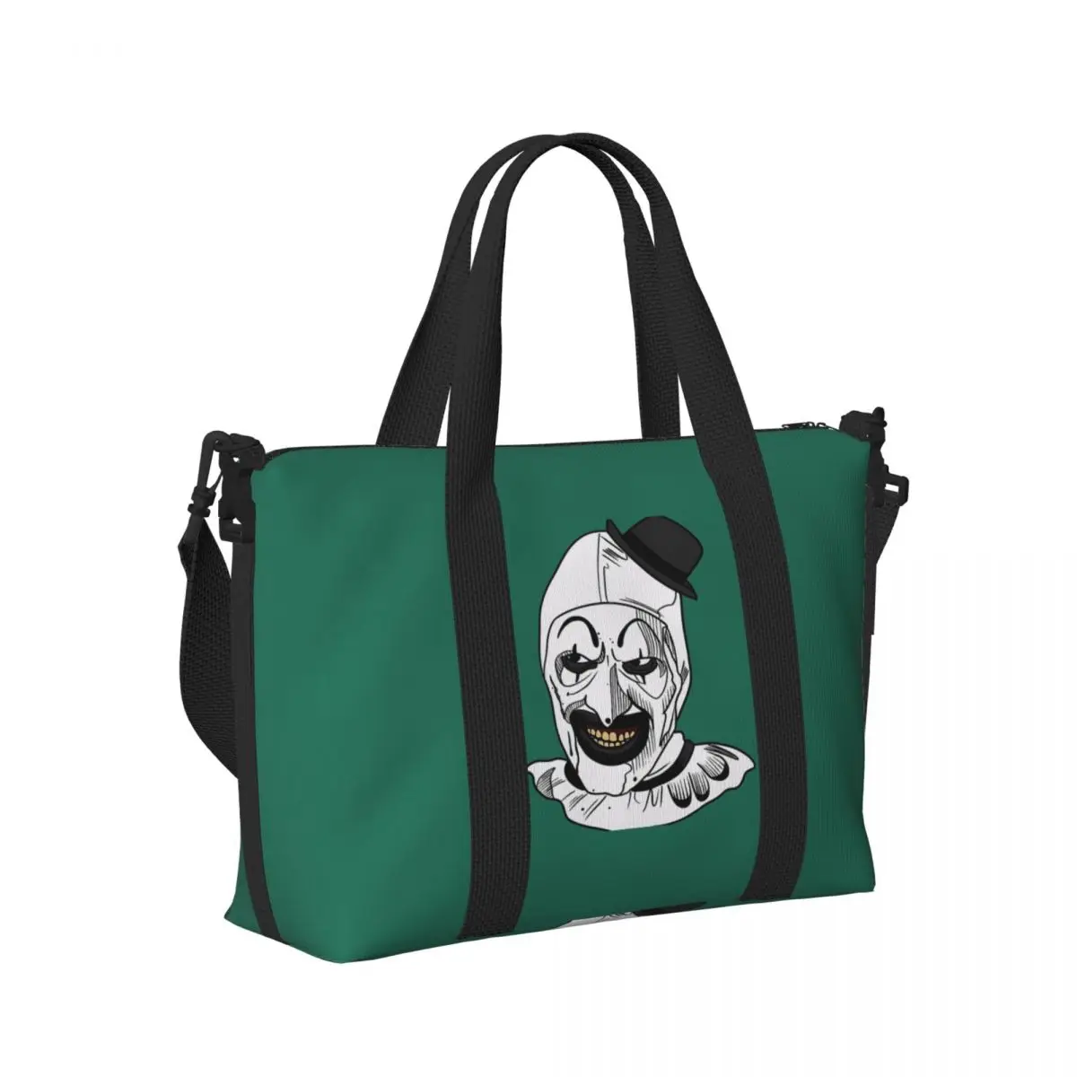 

Пляжная дорожная сумка Terrifier Clown, большая вместительная сумка-тоут для спортзала, спортивная женская дорожная сумка для покупок