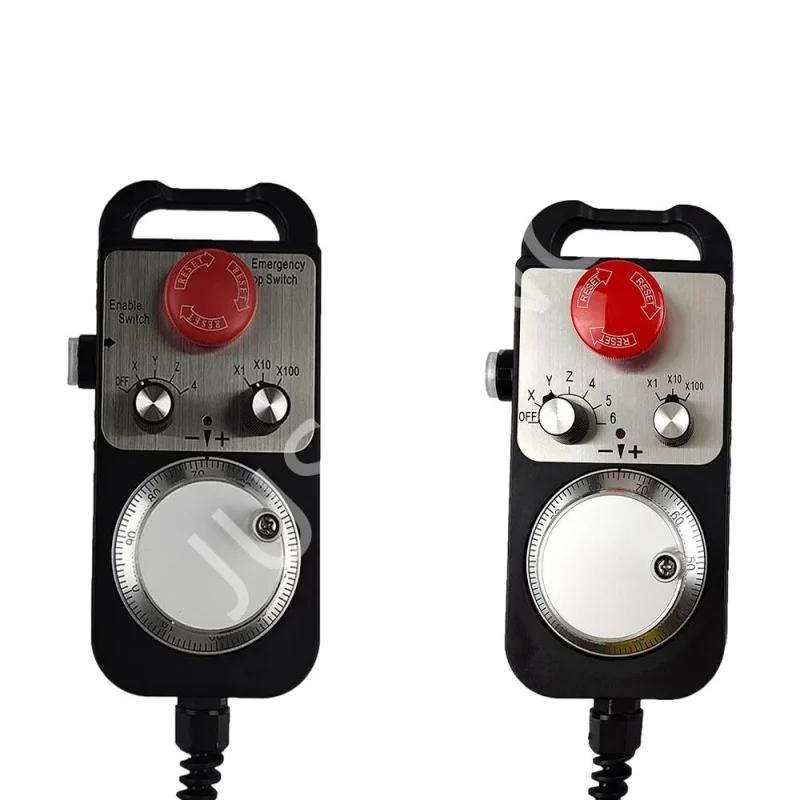 Volante eletrônico cnc de 4 eixos, 5 eixos, 6 eixos, padrão 5v, mpg mach3, sistema de controle de movimento, volante eletrônico de parada de emergência