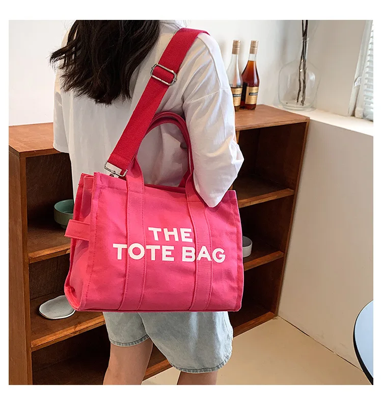 

2023 Casual Canvas Large Capacity Tote Bag Women Handbags Designer Letters Shoulder Crossbody Bags Luxury Big Shopper Bag Purse