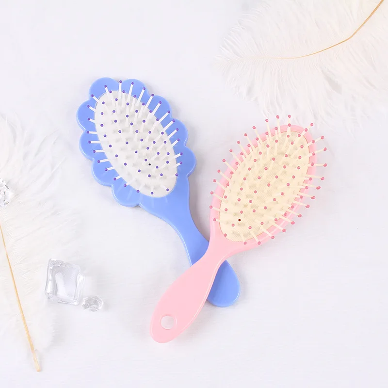 Children\'s Comb Princess Elsa Minnie Mouse  Massage Comb Air Cushion Massage Dmooth Hair Plastic Comb Cartoon Cute Airbag Comb