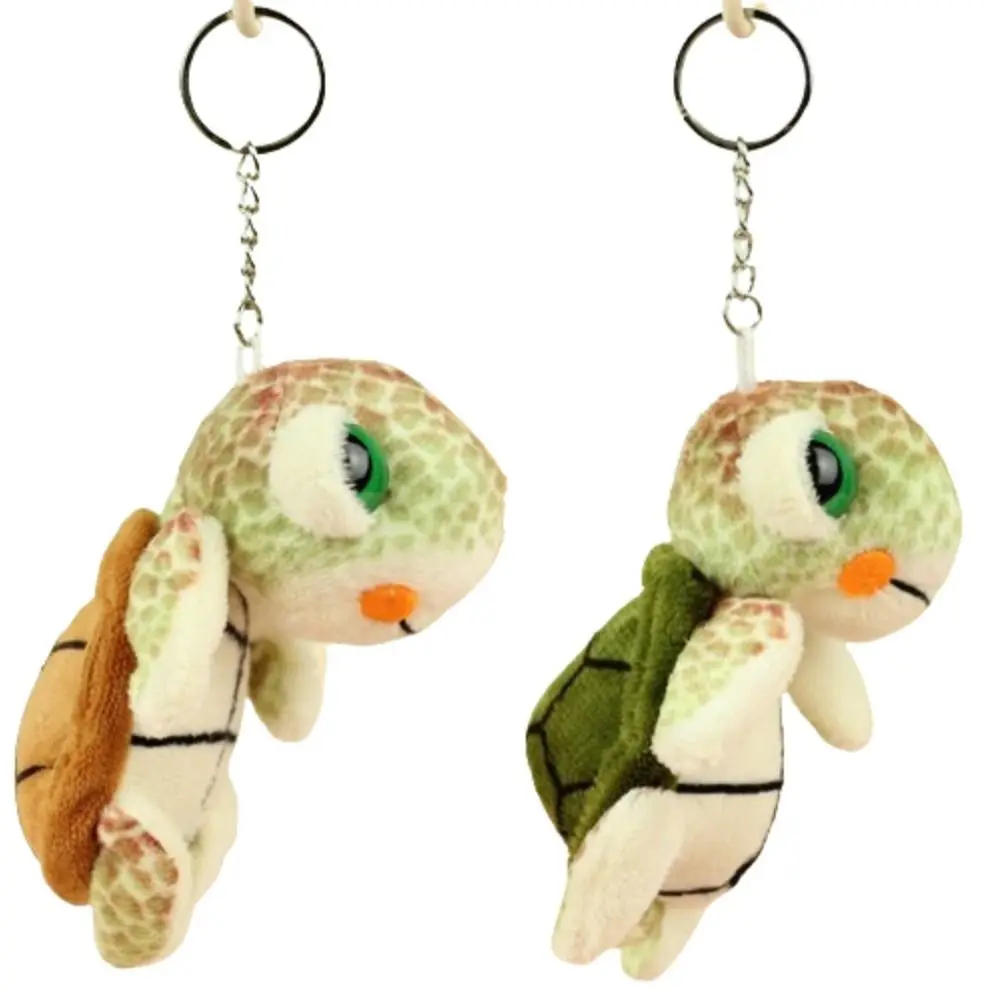 Backpack Charm Turtle Turtle Plush Keychain Stuffed Soft Turtle Doll Pendant Cartoon Anime Small Plush Toy Keyring Children Toys