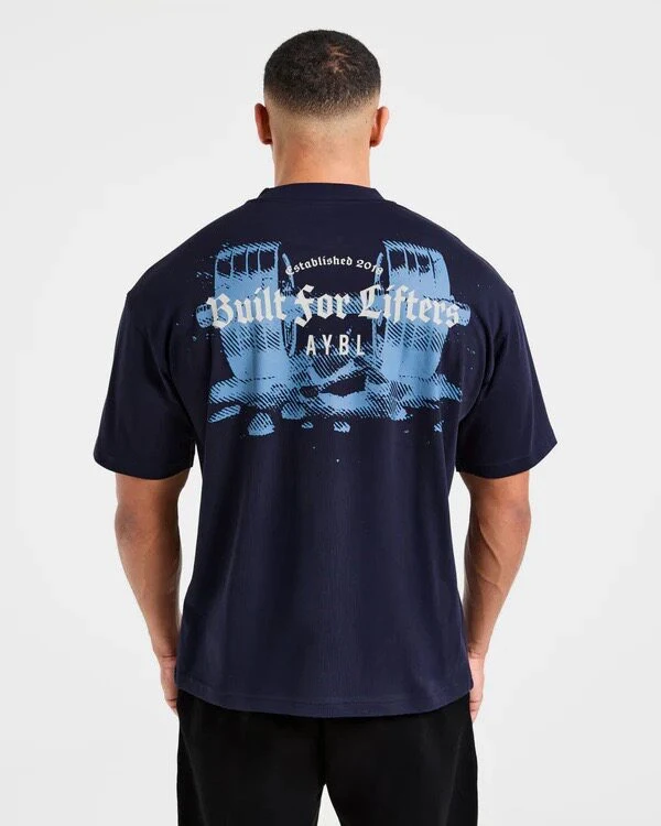 Rare GYM AY 2026 BL New Style American Men's Extra Large T-Shirt Fitness Sports Training Cotton Round-neck Short Sleeve Shirt