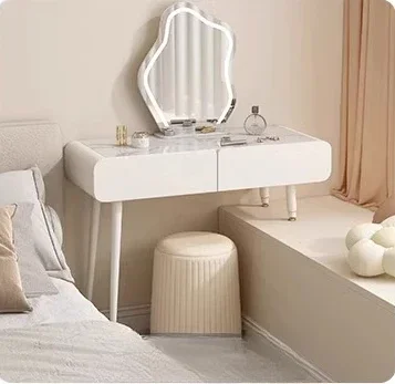 JJSpace Utilization Desk Extends Long And Short Legs Bedroom With Half Bay Window Dresser Integrated Table