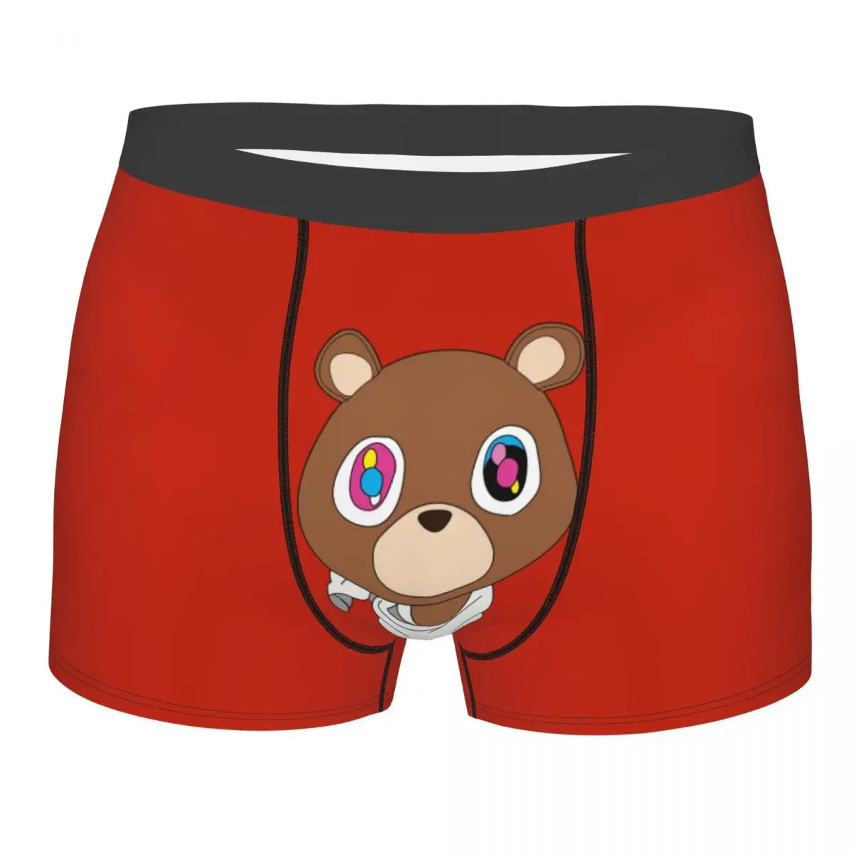 

Мужские дышащие трусы-боксеры Kanye West Bear, мягкое нижнее белье для мужчин на заказ