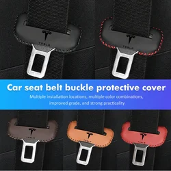 Car Seat Safety Belt Buckle Anti-Scratch Cover Protector Clip For Tesla Model 3 Y S X Roadster