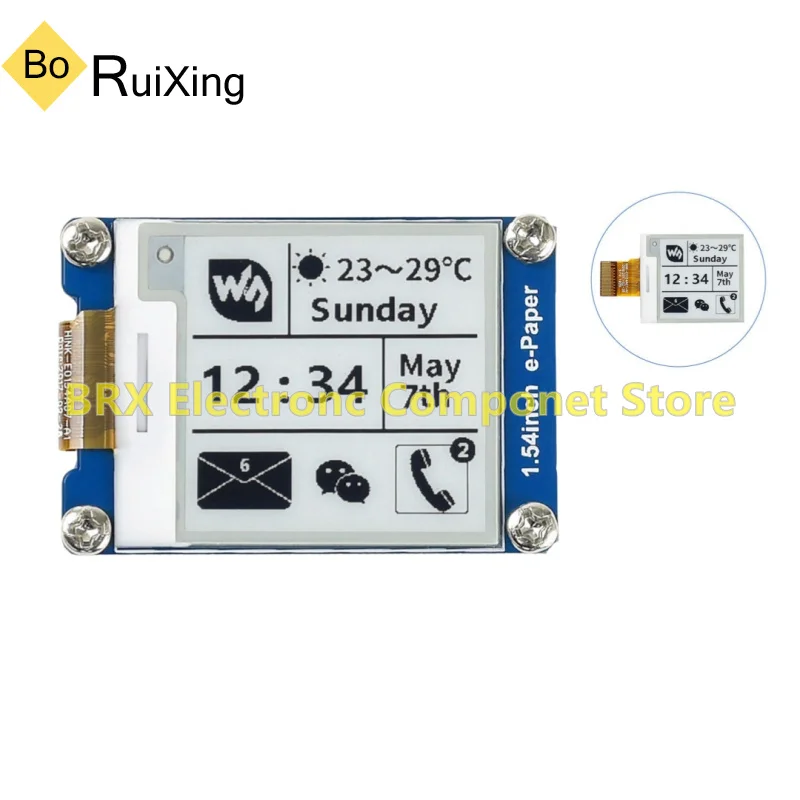 1.54inch e-Paper display, black and white electronic tag price label