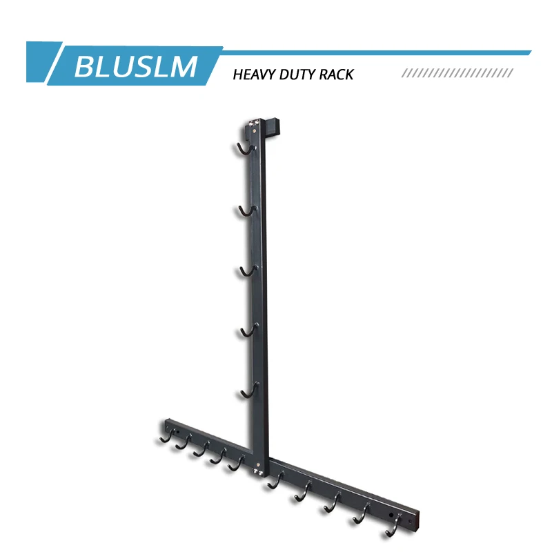 Heavy Duty A-Frame LAT Pull Down Bar Stand - Gym Storage Rack for Pulldown Attachments & Fitness Bars
