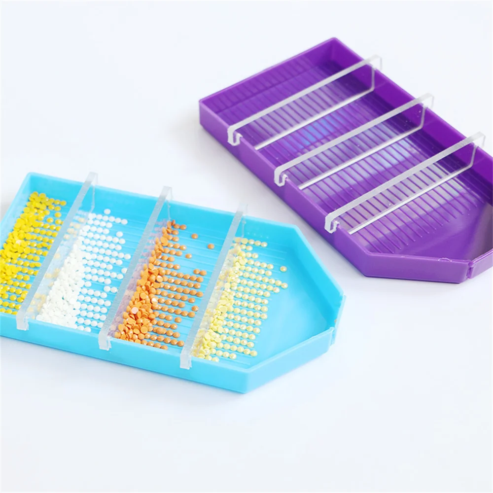 1PC Diamond Painting Trays Large Plastic Bead Sorting Tray Big Drill Plate Storage Containers Diamond Embroidery Tool Accessorie