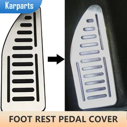 Stainless Steel Car Dead Pedal Foot Rest Pedal Cover for Ford Focus 2 3 4 MK2 MK3 MK4 2005-2021 Kuga Escape LHD Accessories