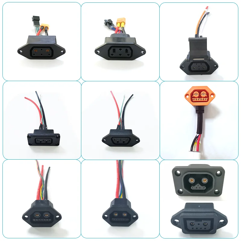 For Ninebot NIU SOCO Battery Charging Head Female Seat B110P E100 E200 TCTS Battery Connector