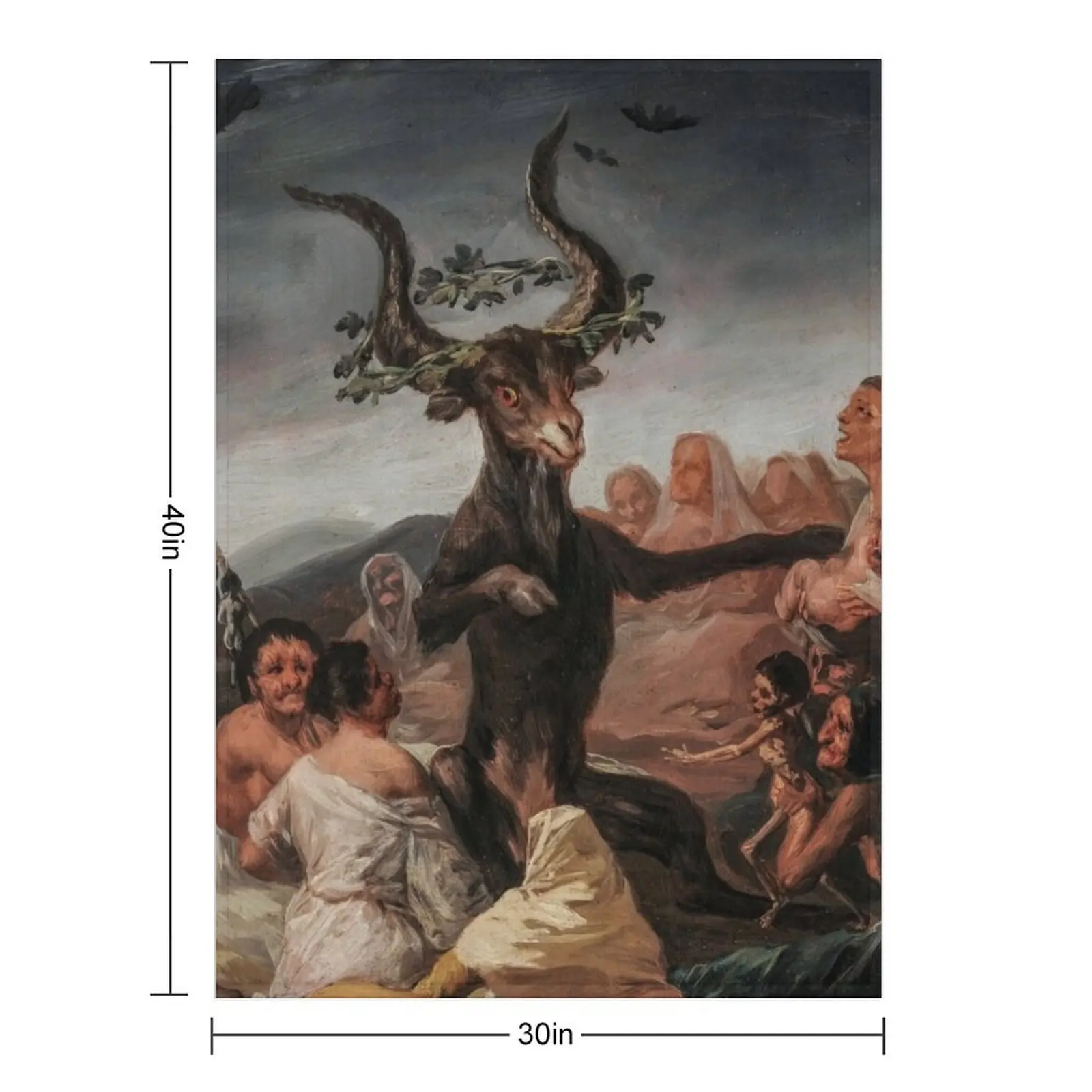 Francisco de Goya - Witches Sabbath (El Aquelarre) Throw Blanket Blankets For Sofas Camping Decoratives Soft Blankets