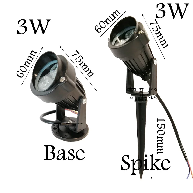 하이트 파워 LED 정원 조명, 야외 잔디 램프, 방수 마당 경로 스포트라이트, AC85-265V DC12V, 3W, 6W, 10W, 12W, 18W