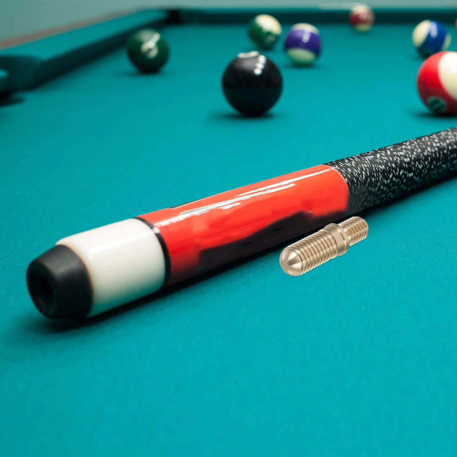مجموعة واحدة من محول تمديد عصا البلياردو، واجهة نحاسية متوافقة مع براغي البلياردو، تصميم أنيق، تجربة لعب محسنة للبلياردو #5