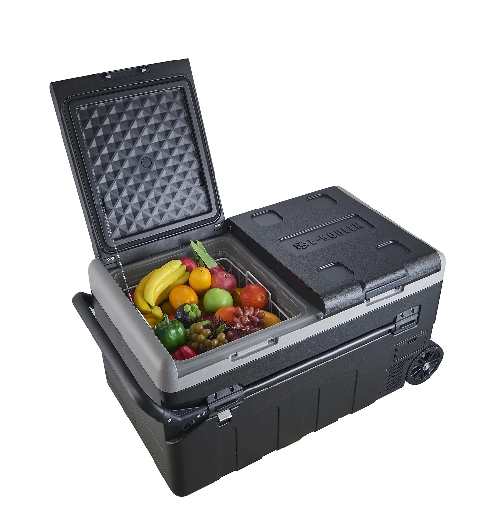 

CoolRide 95L Trolley Solar Car Refrigerator Fridge Portable Compressor Freezer 12v for Camping Car RV Home