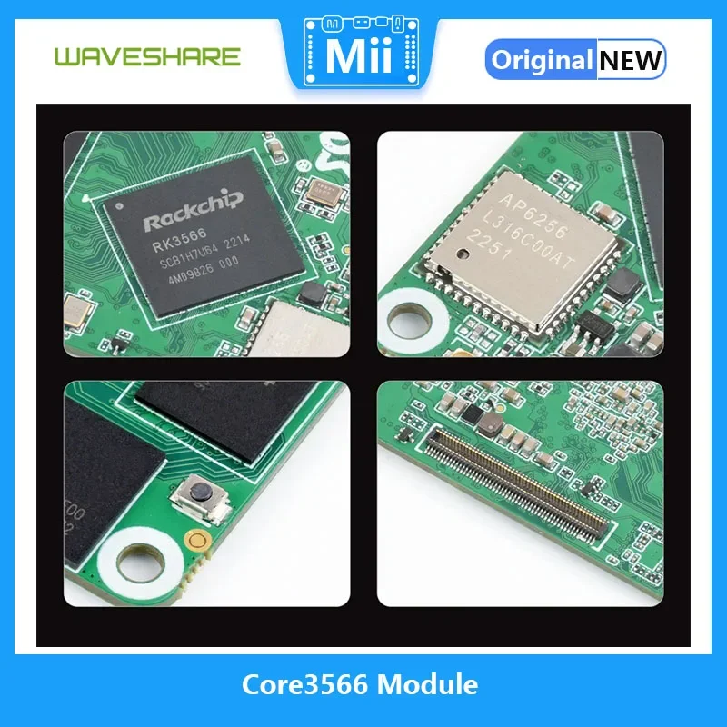 Compatibile con Raspberry Pi CM4 Core3566 modulo Rockchip RK3566 opzioni processore Quad-core per RAM / eMMC/ Wirelessg