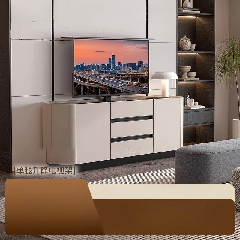 Single-leg TV Bracket Remote Control Electric Lift Living Room Meeting Room Large Size Smart Monitor Hanger