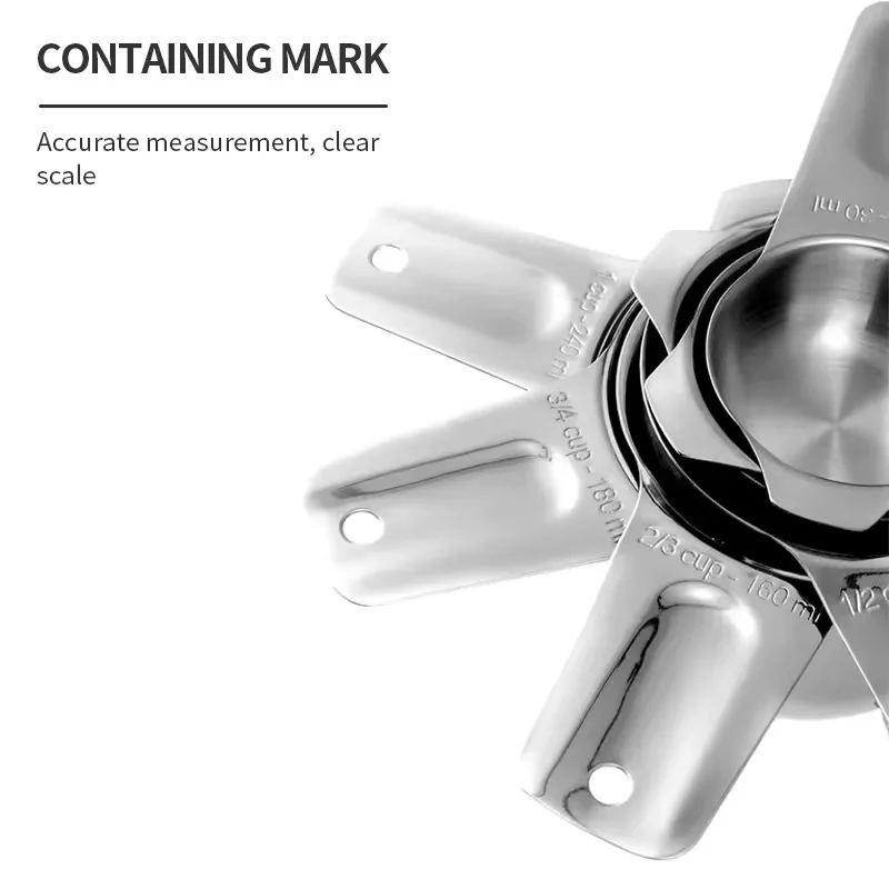 stainless steel measuring cup and spoon  Teaspoon measuring tools for cooking and baking