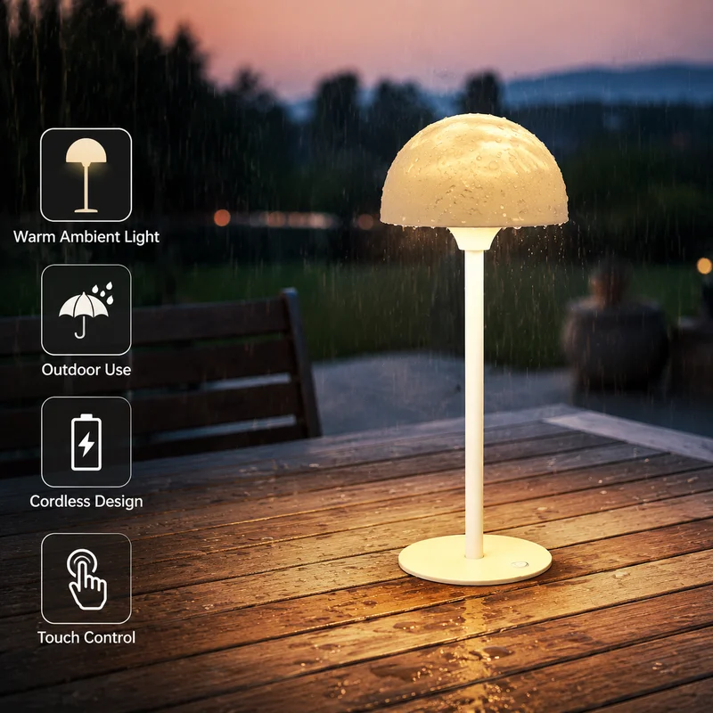 Desk Lamp Remote Control LED Ambient Night Light Rechargeable Portable Table Lamp for Dorm Bedroom Decorative Gift Bedside Lamp
