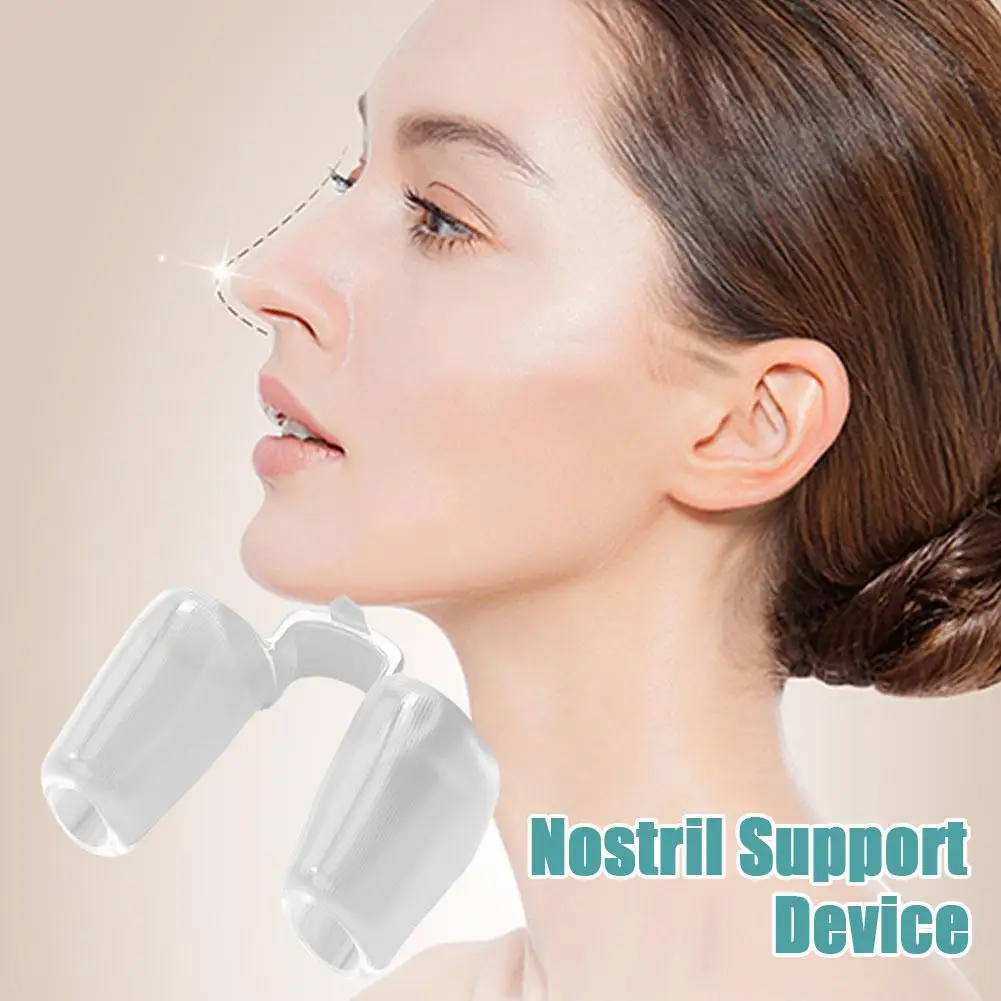 Nostril Support Device Postoperative Rhinoplasty Nostril Support Clip Correction Gel Fixator Silica Nose Nose Shaping Crook O7G0