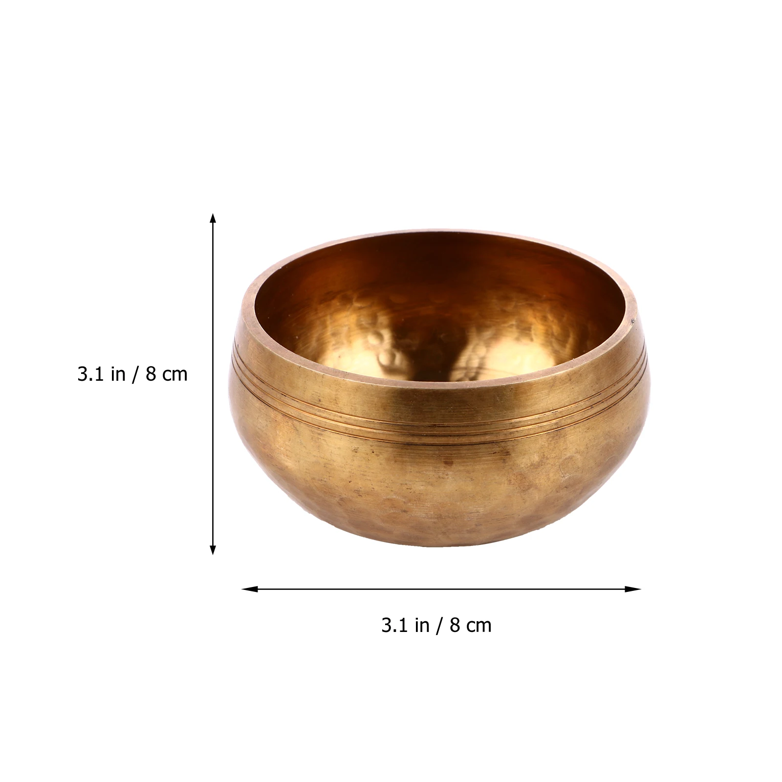 

1 Set Tibetan Singing Bowl Copper Meditation Bowl Yoga Healing Yellow, Includes Carry Bag, Perfect For Mindfulness Relaxation,