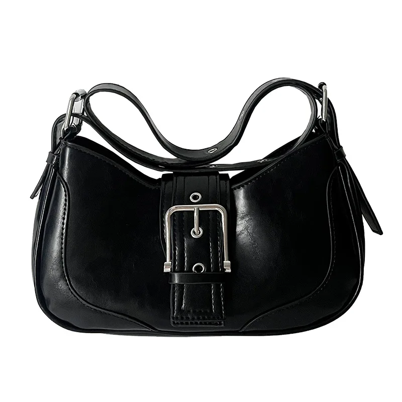 

Women's cross-border bag 2025 new retro hot girl armpit bag small public texture simple crescent bag single shoulder bag sling