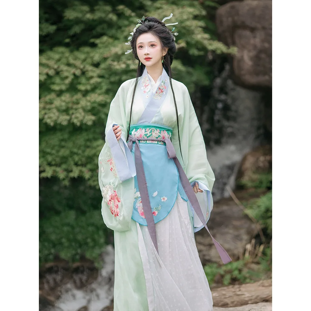 Chest-length skirt Hanfu women's 2025 new spring and summer, Tang-made, fairy-style ancient clothing
