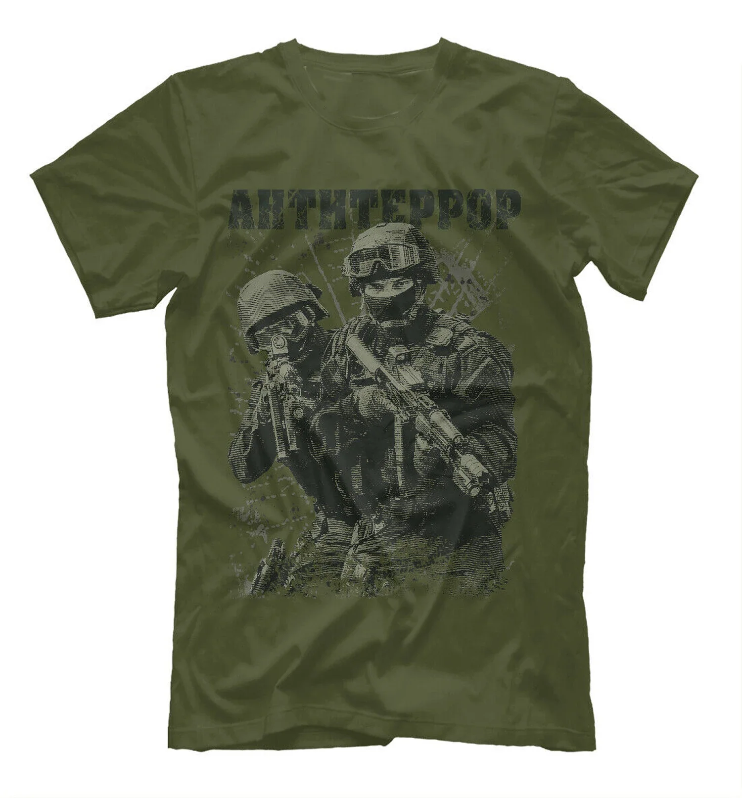 Summer Cotton Short Sleeve O-Neck Mens T Shirt New S-5XL tshirtgraphic t shirts Russia Army Antiterror Special Forces T-Shirt.