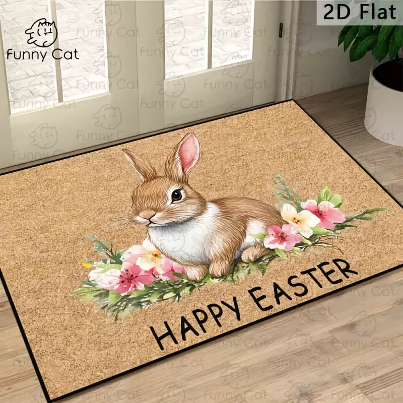 VIKAMA Ins Style Easter Decoration Carpet Living Room Entrance Floor Mat Bathroom Kitchen Carpet Home Decoration