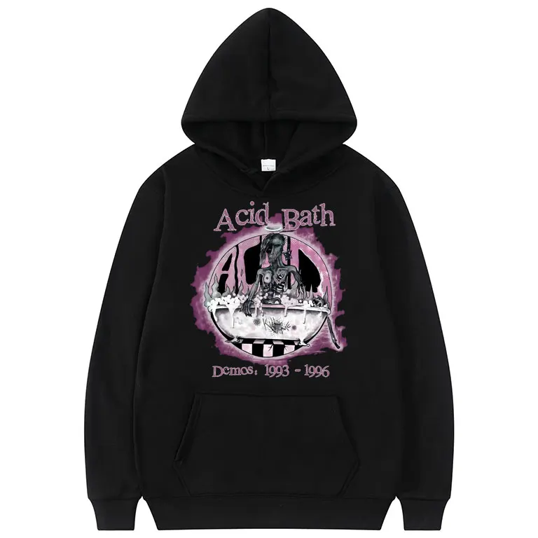 

Rock Band The Acid Bath Demos Album Graphic Hoodie Men's Gothic Punk Oversized Sweatshirts Male Casual Vintage Hoodies Pullover