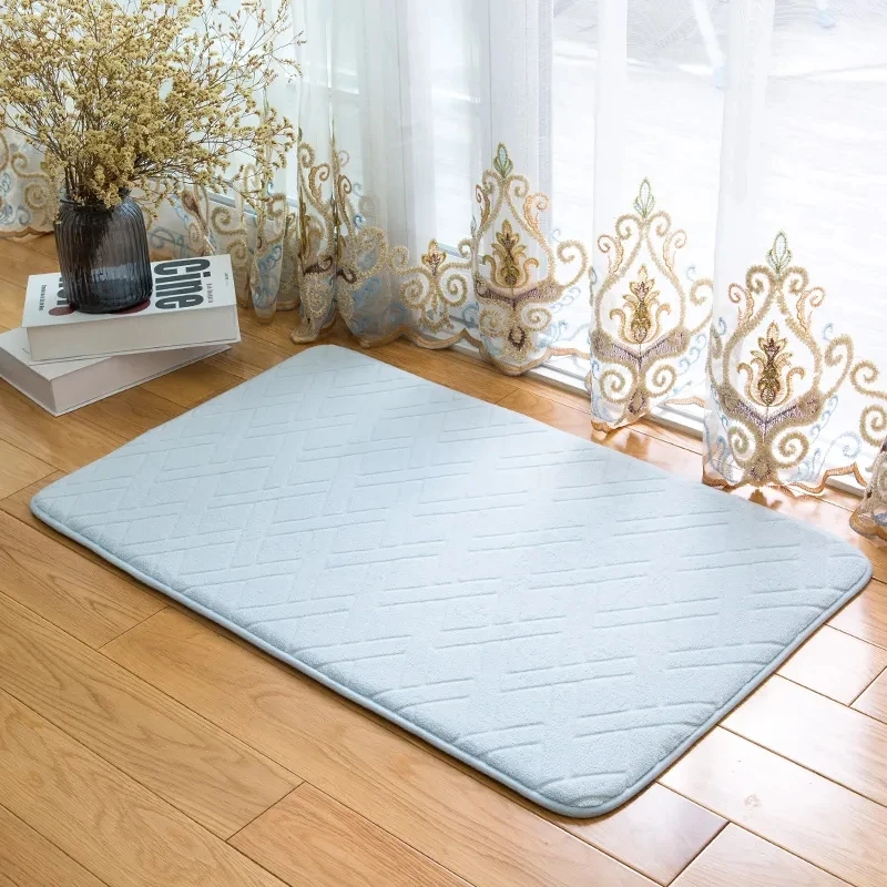 Bedroom Living Room Carpet Bathroom Toilet Non-slip Floor Mats Household Absorbent Foot Pad Dirt-resistant Thickened Floor Mat